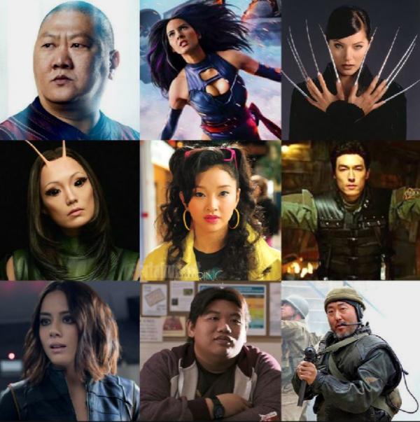 marvels asian heros and movie characters