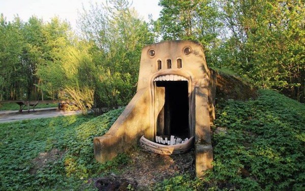 russian artist turns old buildings into the creepy watchers of your nightmares x photos 13
