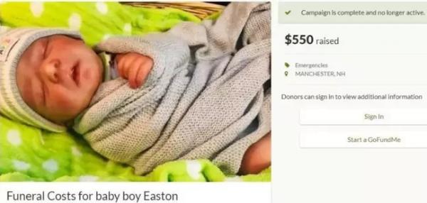 fake baby death gofundme