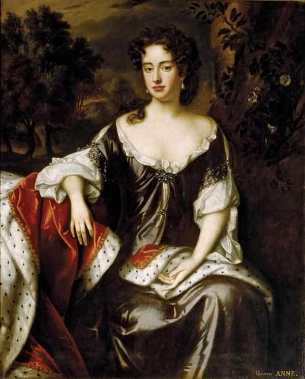 anne princess oil painting denmark william wissing 1687