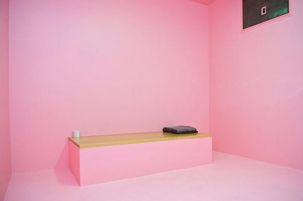 pink prison cell