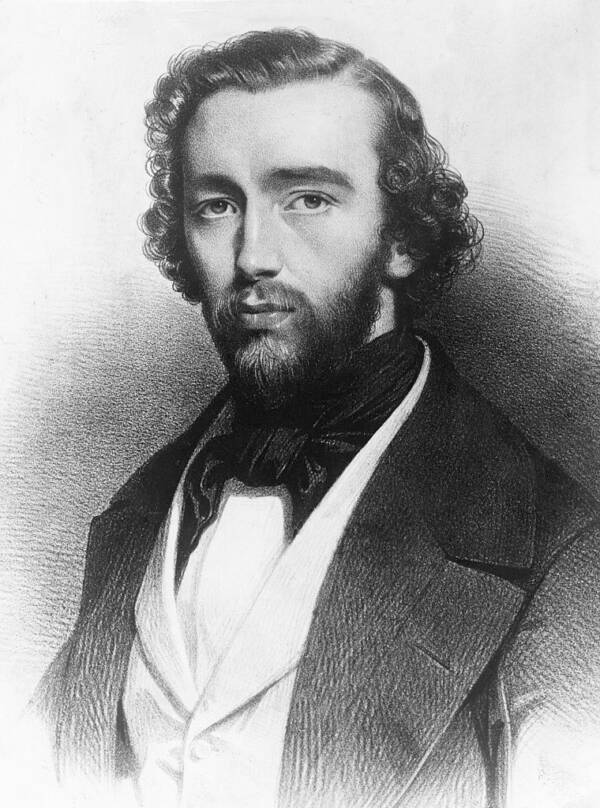 young adolphe sax drawing