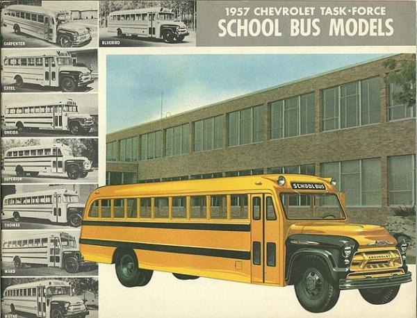 628px 1957 chevrolet school bus model line
